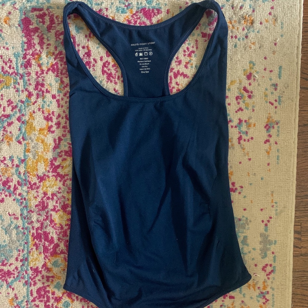 Navy body suit